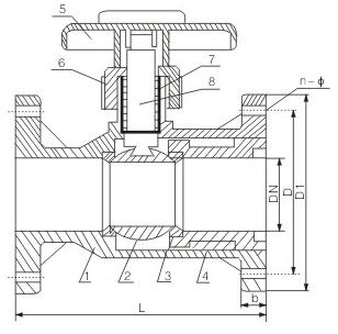 BALL VALVE(FLANGED) CPVC