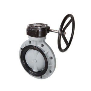 BUTTERFLY VALVE(WORM GEAR) CPVC