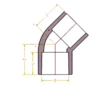 CPVC 45 DEG ELBOW