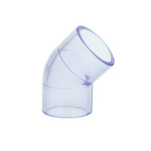 UPVC CLEAR 45° ELBOW